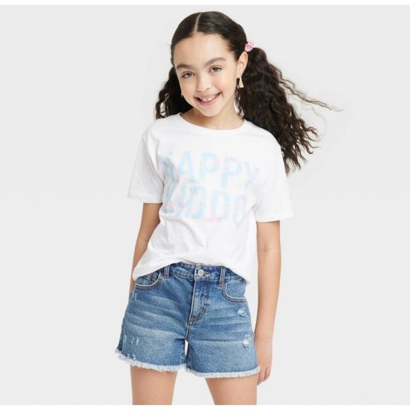 Happy Kiddo Short Sleeve Graphic T-Shirt NEW WITH TAGS - Picture 1 of 3